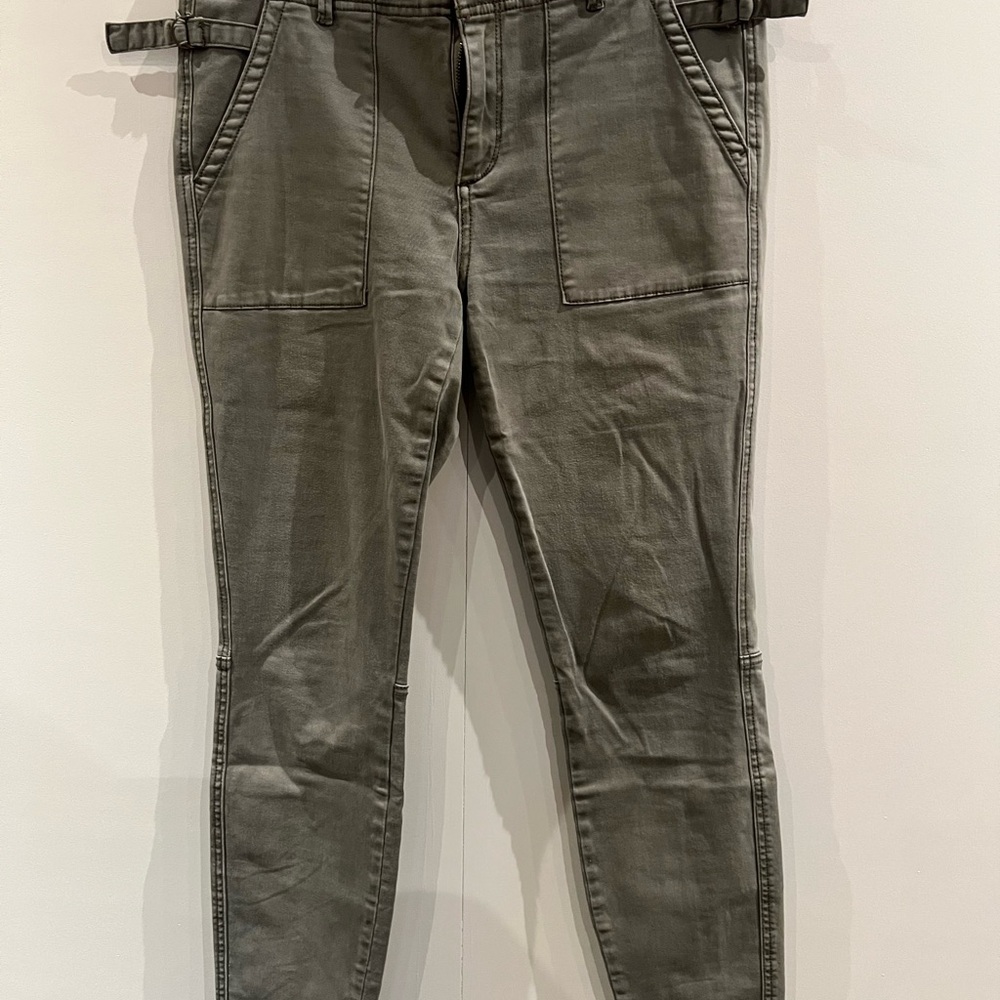 Anthropologie HEI army green skinny pants